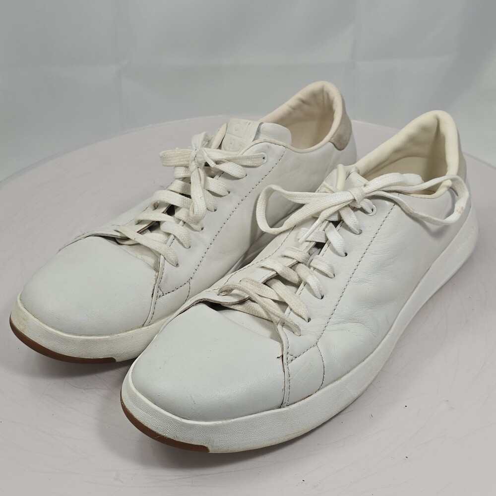 Cole Haan GrandPro C22584 Men 12 M White Leather Tennis Sneakers